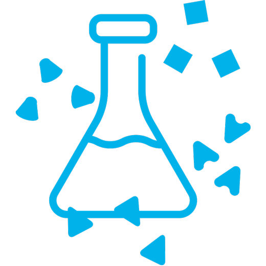 Icon Verfahrensmittel Spaleck Oberflächentechnik blau