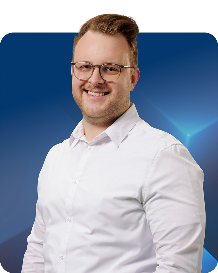 Mitarbeiter Nico Richter von Spaleck Oberflächentechnik aus dem Kundensupport