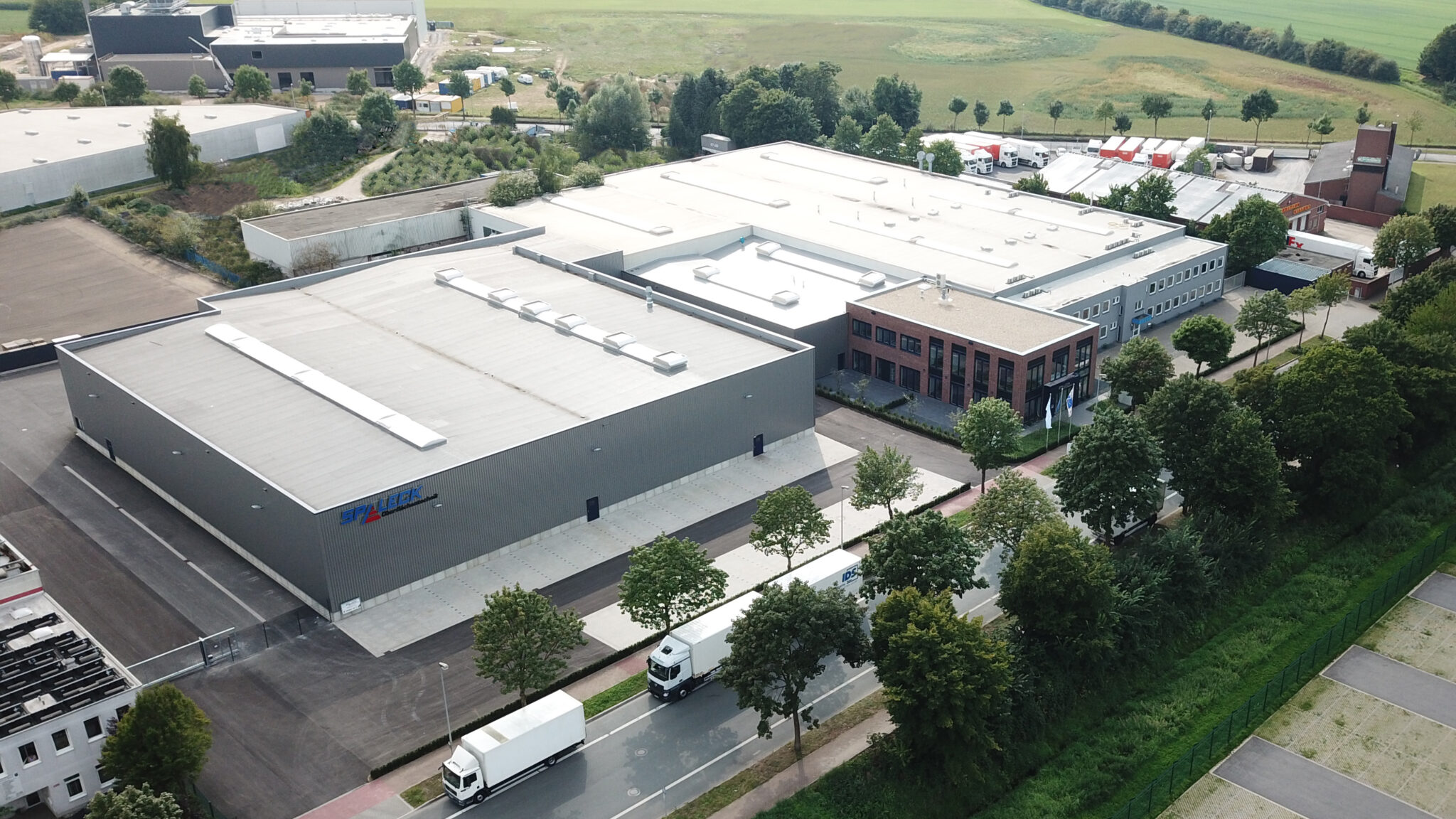 Gelände des Unternehmens Spaleck Oberflächentechnik in Bocholt