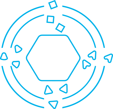 Lösungen Icon Gleitschleifen Gleitschleiftechnik Spaleck Oberflächentechnik blau